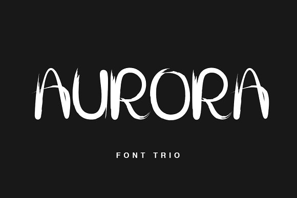 Aurora Font Trio: A Script Typeface for Digital Branding