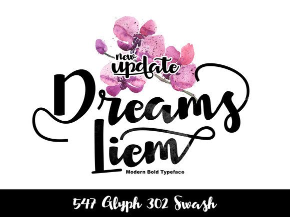 Dreams Liem: A Premium Script Font That Elevates Your Brand