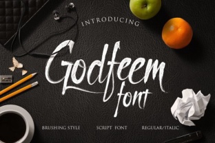 Godfeem: A Brush-Script Typeface with Editorial Warmth