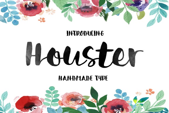Houster: A Hand-Lettered Script Font That Feels Like Your Best Creative Instinct