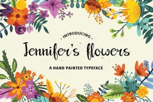Jennifer’s Flowers: An Elegant Script Font for Editorial Design