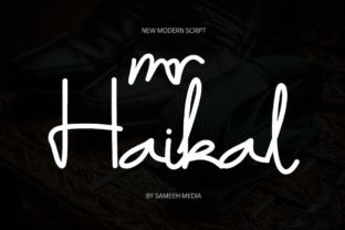 Mr Haikal: A Modern Script Font That Commands Attention