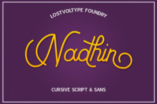 Nadhin: A Modern Script Font That Makes Your Campaign Stand Out