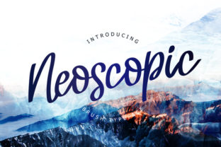 Neoscopic Brush: A Handwritten Font with Editorial Warmth
