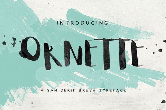 Ornette: A Hand-Lettered Script Font for Editorial Warmth