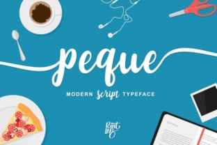 Peque: A Fresh, Hand-Drawn Script Font for Crafters & Sellers