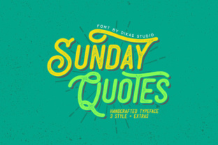 Sunday Quotes: A Friendly Handwritten Font for Real Business Branding