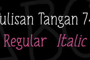 Tulisan Tangan 74: A Warm, Authentic Script Font for Handmade Brands