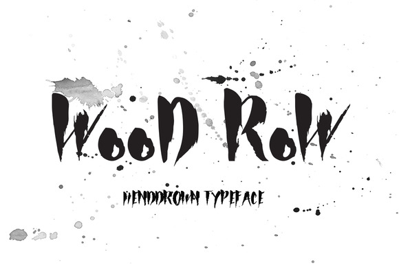 Wood Row: A Warm, Handwritten Display Font for Digital Brands